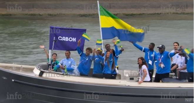 Le Gabon parade à la cérémonie d’ouverture des Jeux Olympiques de Paris