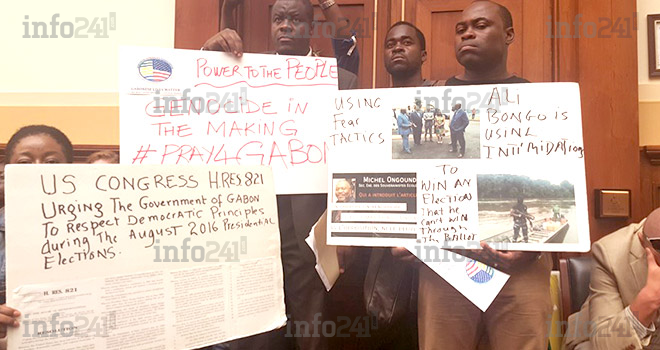 Des Gabonais envahissent le Congrès américain réuni en session extraordinaire