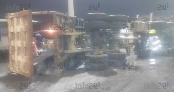 Port d’Owendo&nbsp;: Grosse frayeur nocturne après le renversement de deux camions de manganèse