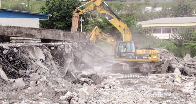 L’armée gabonaise a démoli le &laquo;&nbsp;bunker&nbsp;&raquo; si redouté de l’Université Omar Bongo