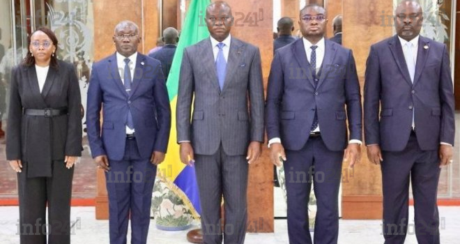 Gabon&nbsp;: Oligui Nguema reçoit le serment de ses 4 nouveaux ambassadeurs dont son frère envoyé en Inde